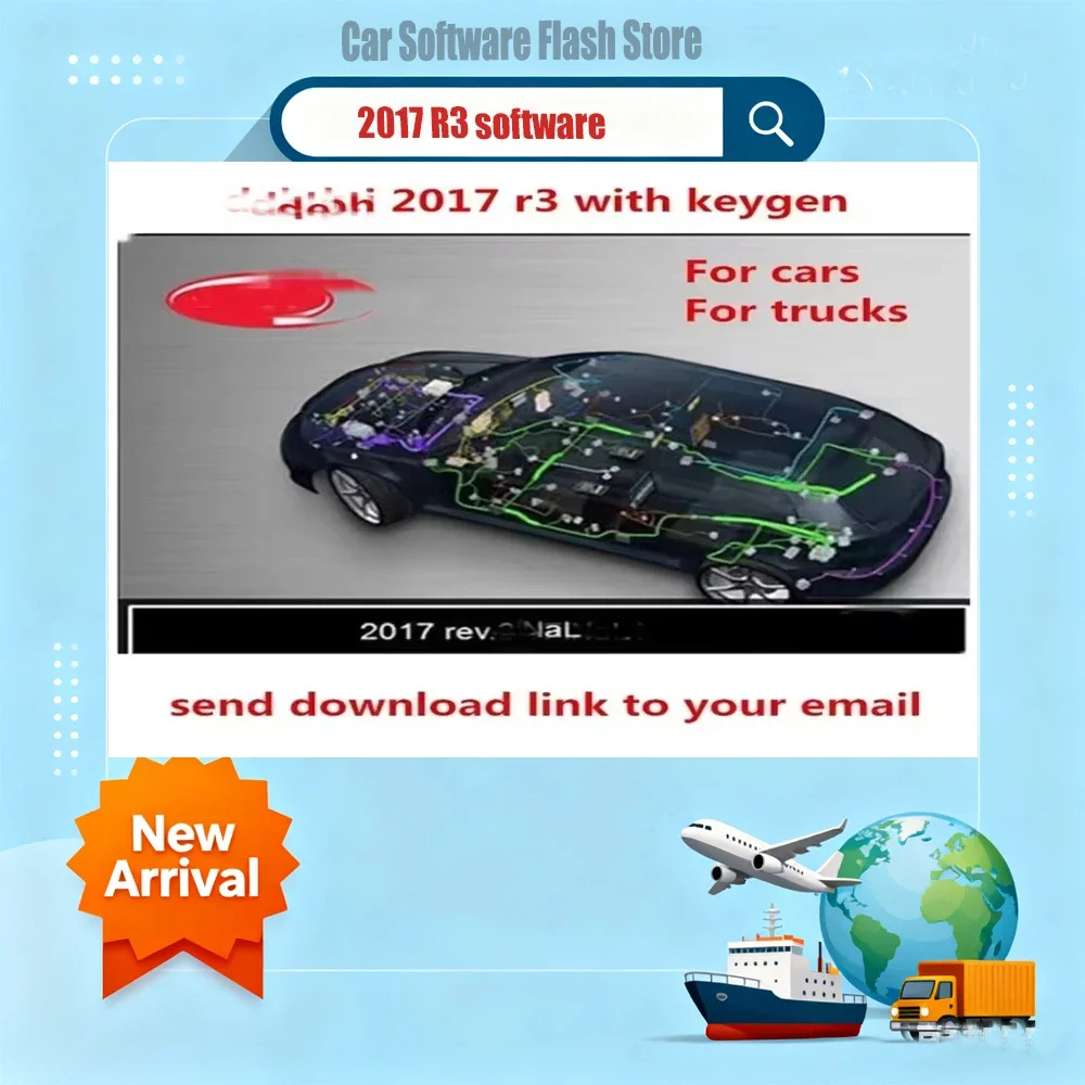 

2025 Hot Sale Car Software 2017 R3 with Keygen Diagnostic Tool for Cars Trucks OBD Scanner Auto Repair Programming Code Reader