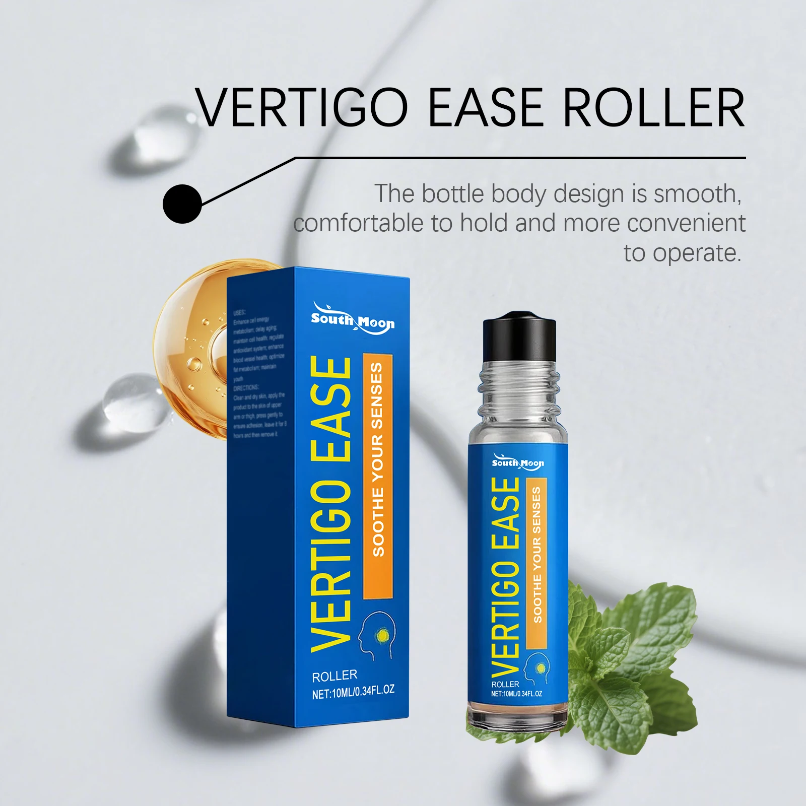 Dizziness Soothing Roller Relieve Migraine Efficient Improve Head Dizziness Relax Tense Mood Ease Motion Sickness Discomfort