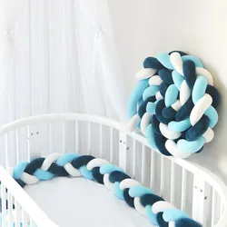 Parure de lit pour bébé garçon et fille, pare-chocs pour bébé, protecteur Cpull, décor de chambre, 2m