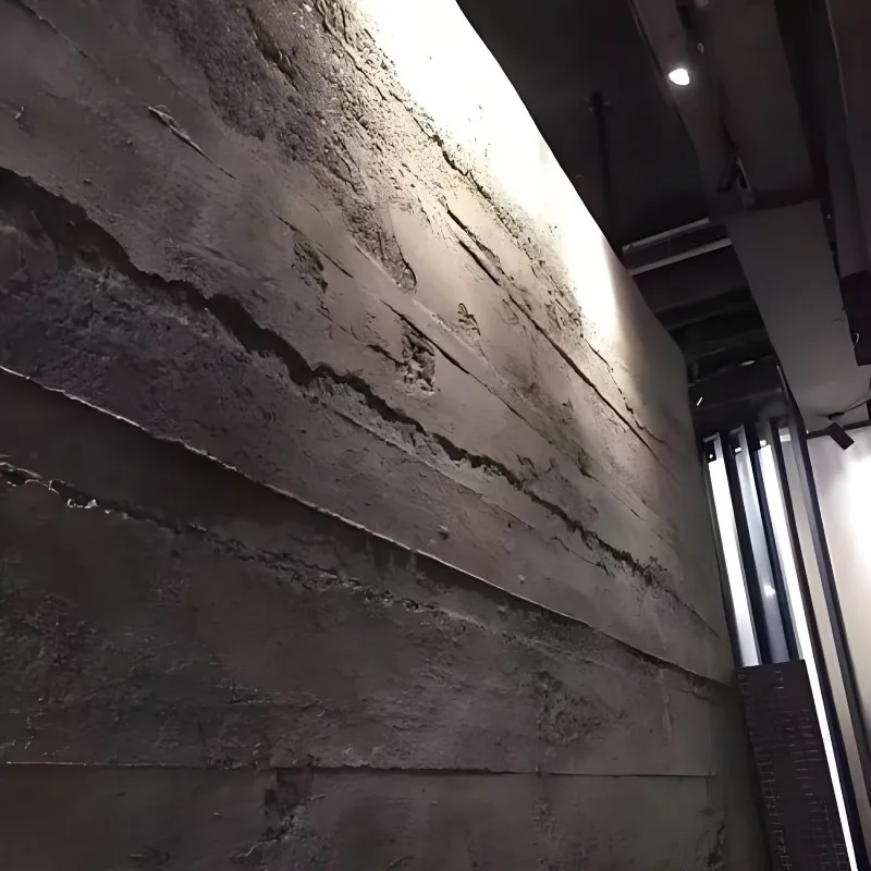 Outdoor Weather-Resistant Cement Cast Flexible Stone Courtyard Wall Decoration Sun-Resistant Crack-Proof Cement-Like Board