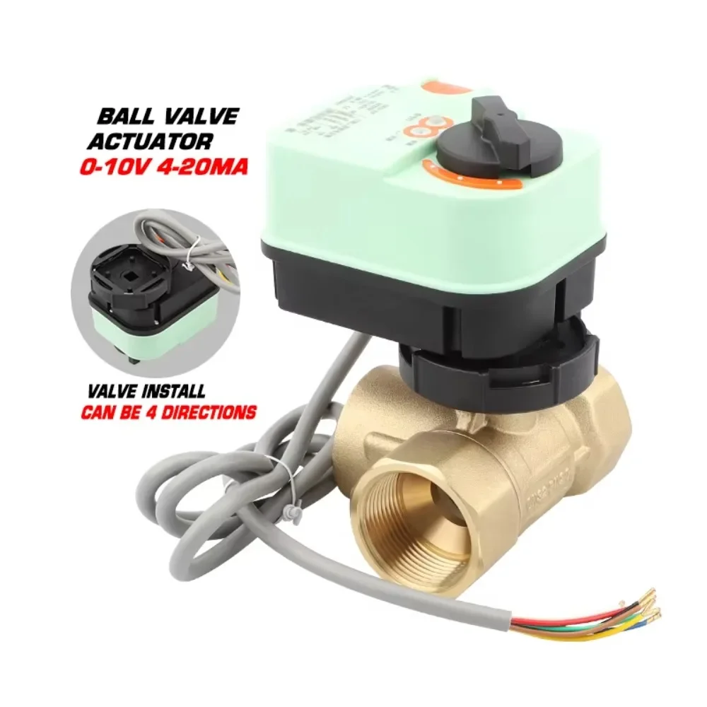 Actionneur de vanne électrique à commande proportionnelle 0-10V 4-20mA AC24V DC24V