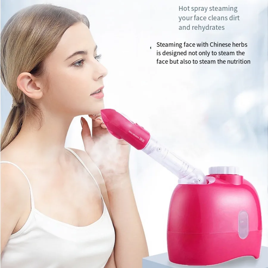 

Facial Steamer Warm Mist Humidifier for Face Deep Cleaning Vaporizer Sprayer Salon Home Spa Skin Care Whitening