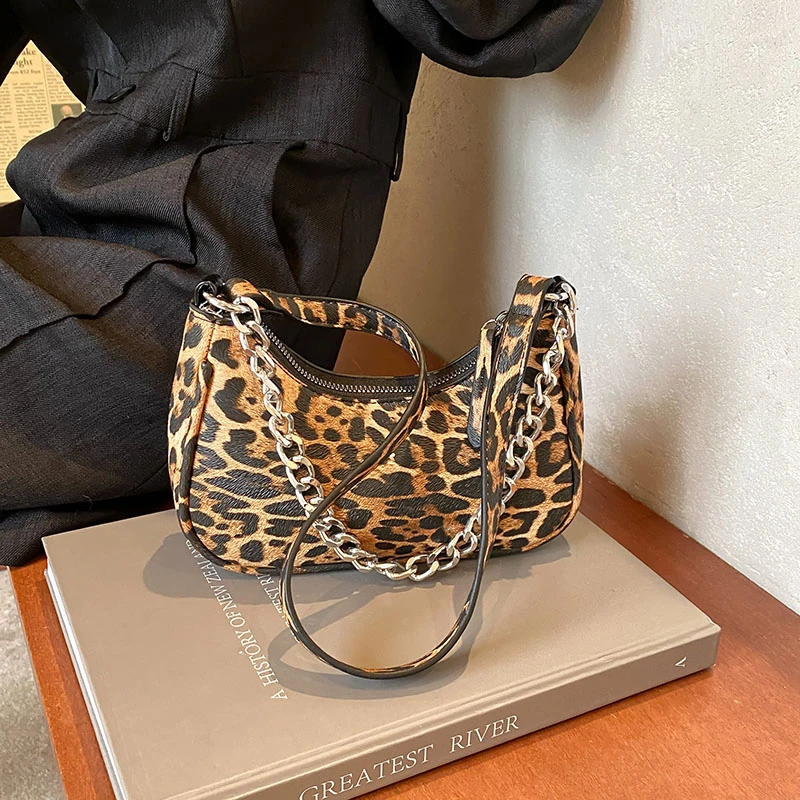 Leopard Shoulder Bags Party bag Women\'s Crossbody Sling Purse Elegant Handbag for Cocktail Prom Luxury Designer Brand Trend 2024