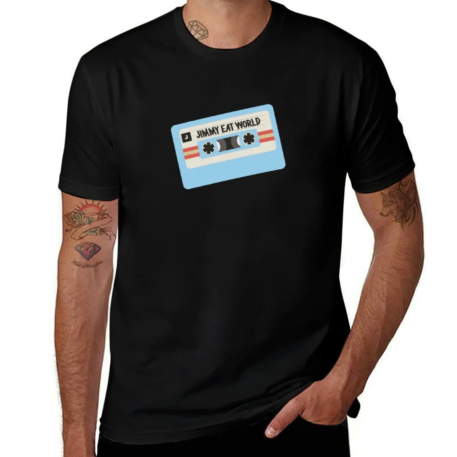 

Tape Casette T-Shirt customs Blouse blacks Men's t shirts