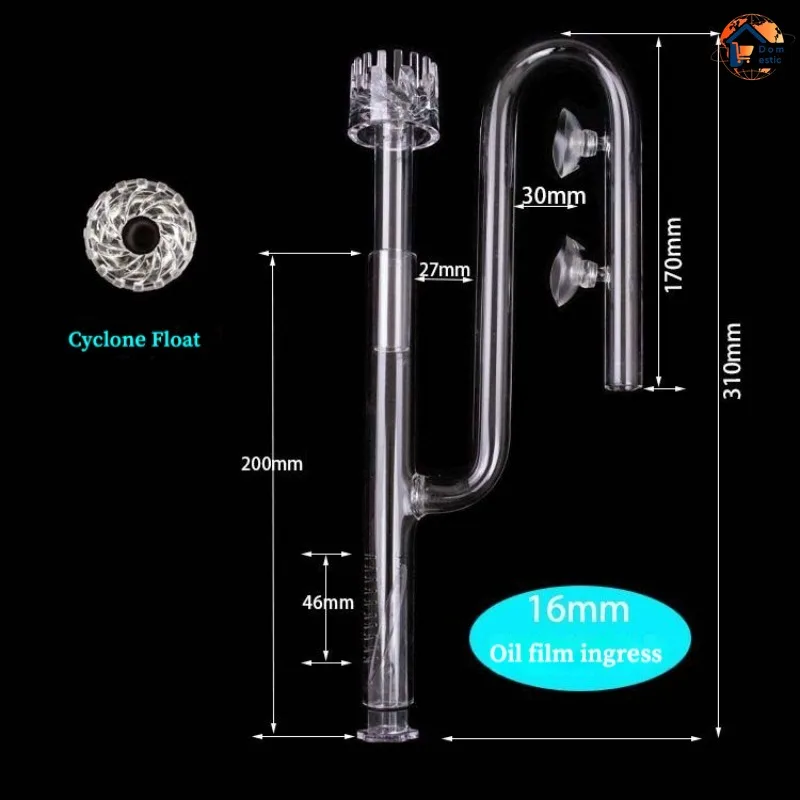 Aquarium ADA Style 13mm 17mm Glass Lily Pipe Inflow Outflow Tube The Glass Inlet Outlet Water Pipe for Fish Tank filter 12/16mm