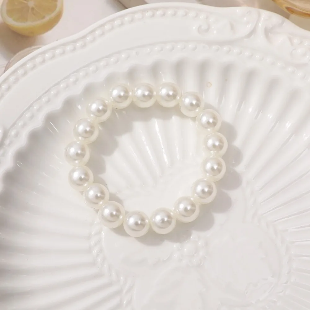 งานฝีมือน่ารักสุนัขของเล่นสร้อยคอหัวใจ 6/8 มม.ตุ๊กตาสุนัข Pearl Collars เงินน่ารักตุ๊กตา BJD MINI Pearl CHAIN เด็ก DIY ของเล่น