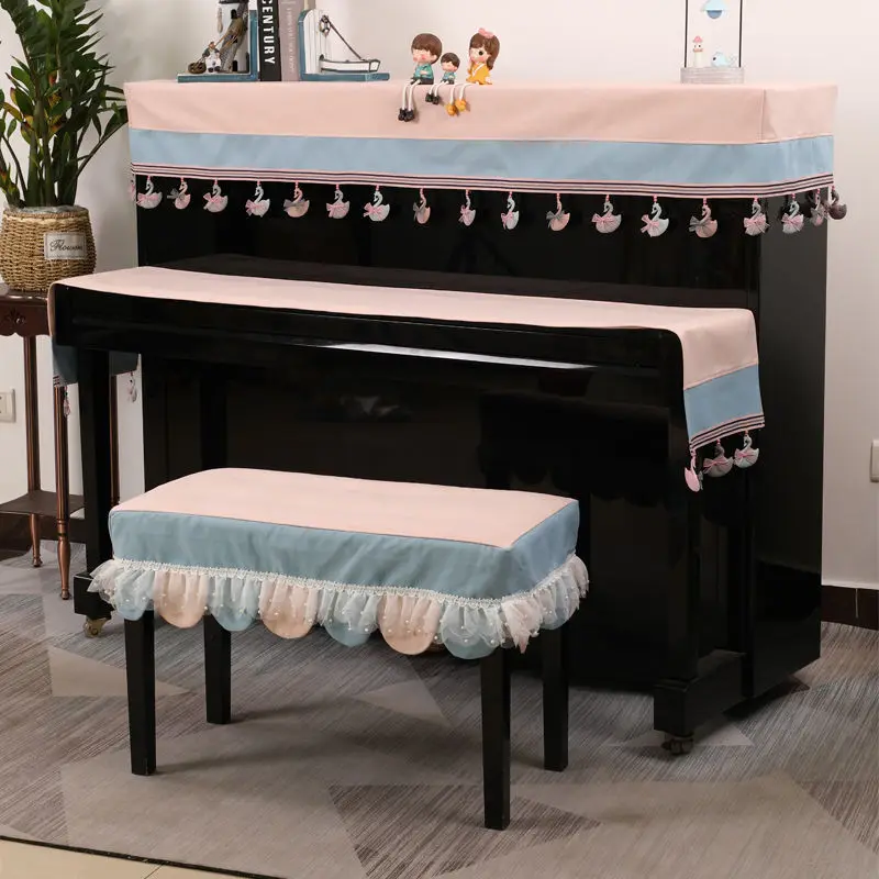 2025 Creative American Piano Dustproof Cover Full Cover Electric Piano Top Half Cover DustCover Cute Cartoon Piano Cover LH257