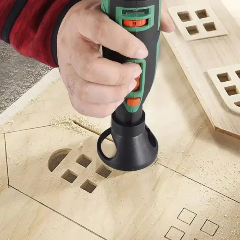 Rotary Router Fräser Führungsaufsatz Spiralbohrer Holzschnitzerei Werkzeugsatz Spezielles Locator Holzwerkzeug für Dremel