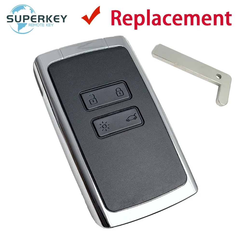 KR5IK4CH-01 Replacement Car Key Case Shell For Renault Megane 4 Talisman Espace 5 Kadjar Zoe 2 Koleos Captur Remote Card Cover