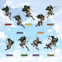 Anime Attack on Titan 15 cm Acrylic Eren Mikasa Armin Hanji Levi Erwin Standing Model Desktop Decoration Fan Collection Gift