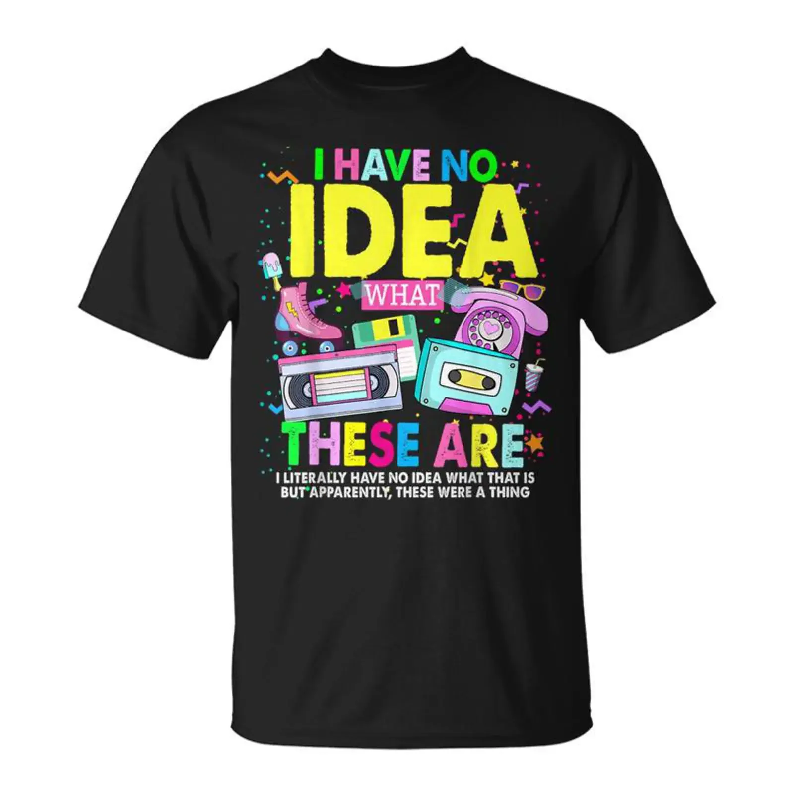Je N'ai Aucune Idée De Ce Que C'est Une Tenue Des Années 80 Thème Pour Enfants T Shirt Cadeauxyz vintage Washed graphic Unisex