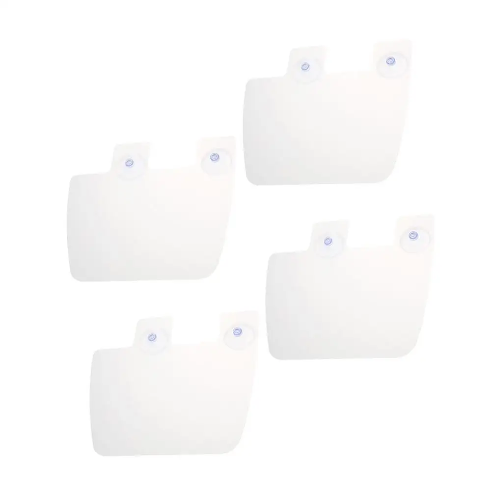 

4 Pcs Abs Kitchen Sink Splash Guards Oil Resistant Waterproof Boards Easy Clean Suction Cup Design Hygienic