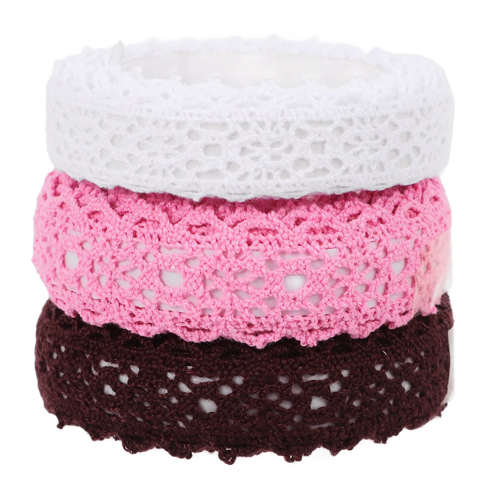 3 Rolls Self-Adhesive Lace Tape Ribbon Soft Decorative Craft Tape For Scrapbooking Diy Card Making Lace Crafts Tapes Scrapbook