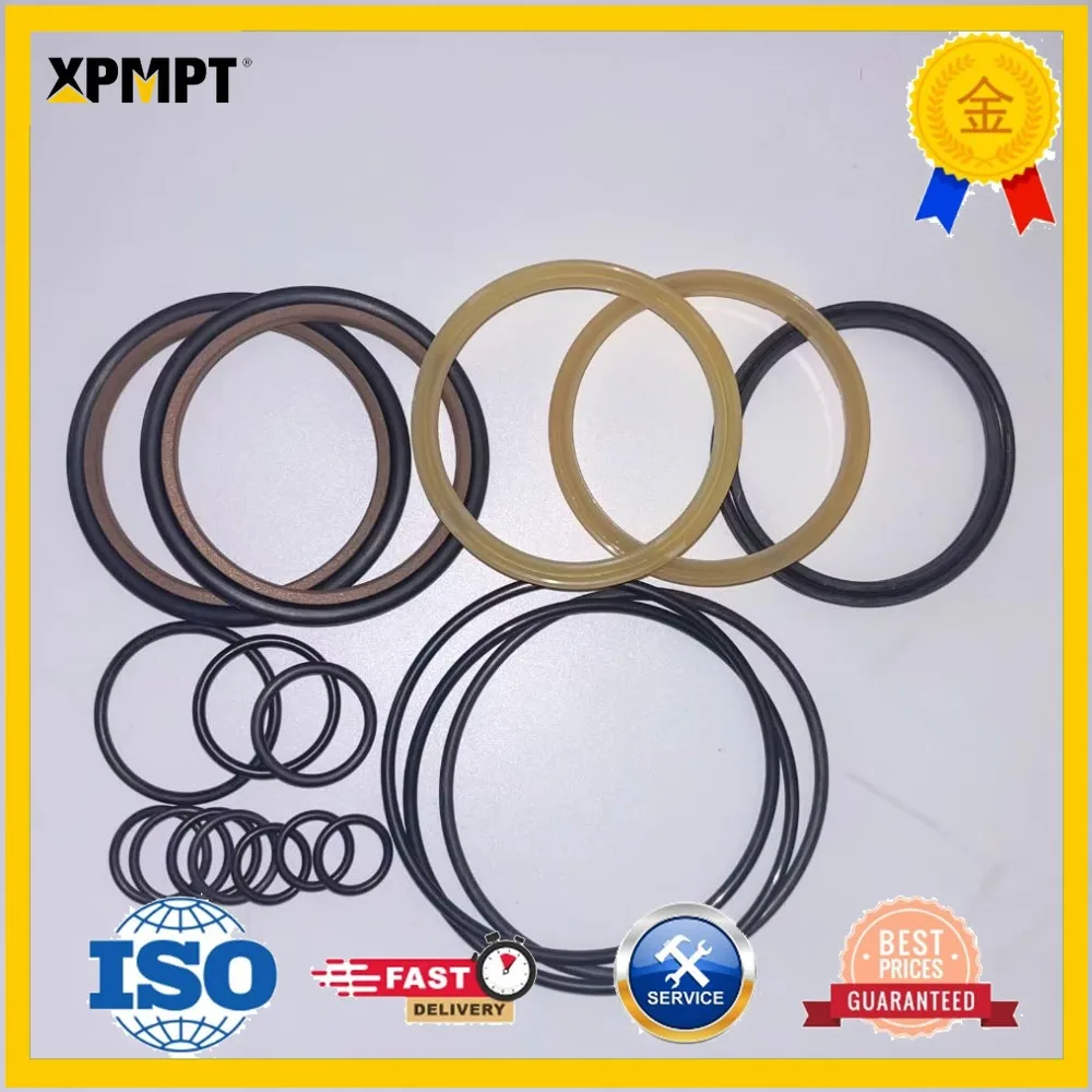 Hydraulic Breaker Seal Kit - Complete Rebuild Set with Main Seal, Dust Wiper, Backup Rings
