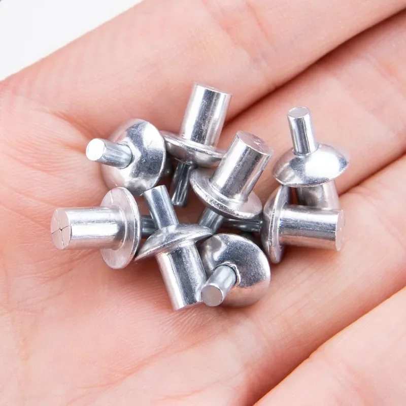 Knock Type Aluminum Alloy Expansion Rivets Hammer Drive Expansion Nails Head Piercing Metal Rod Screws Board Wall Fasteners Part