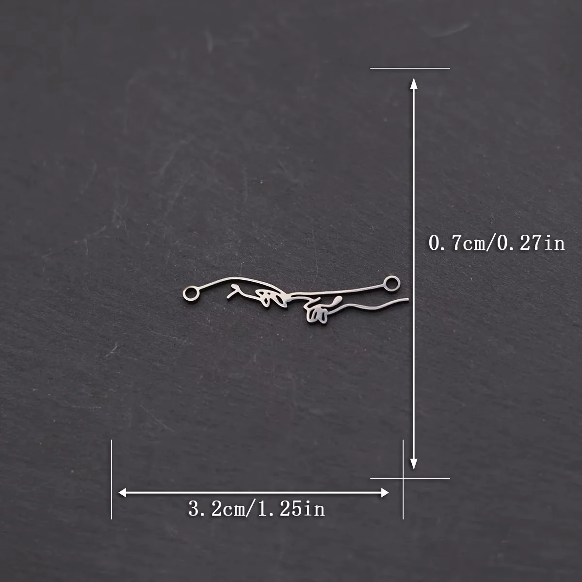 3pcs Hand In Hand Charms Stainless Steel Line Art Holding Hands Pendant Connector for DIY Jewelry Making Necklace Earrings