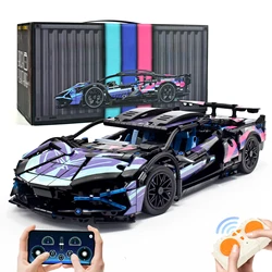 2024 NEW SKP37 Remote Control 1:14 Lamb Building Block Bricks Super Racing Car with Gift Box Birthday Christmas Toys 1314PCS