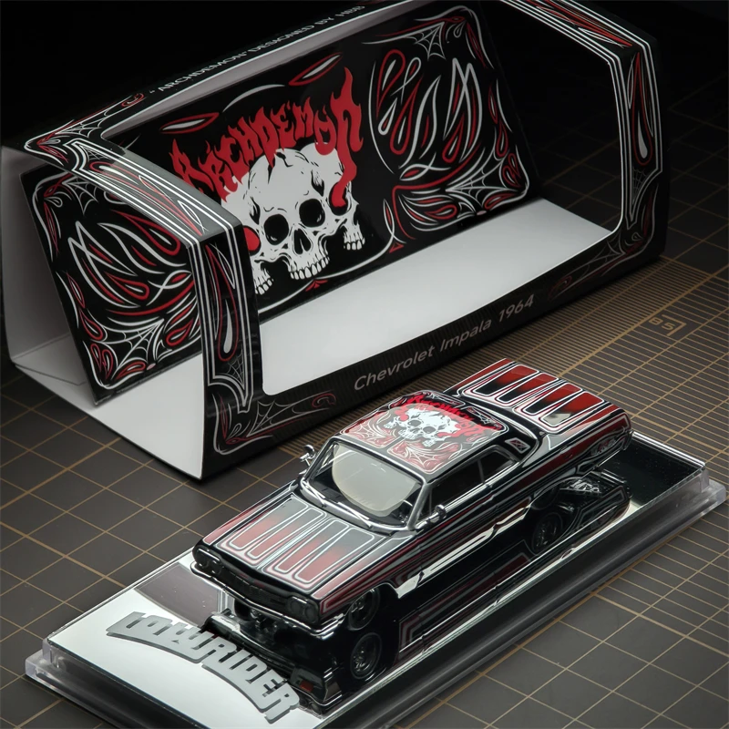 97m 1:64 1964 Impala LowRider Gypsy Rose / ARCHDEMON  Diecast Model Car
