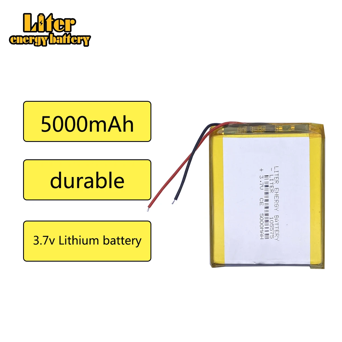 li-po 3.7 V lithium polymer battery 5000 mah interphone 105575 GPS vehicle traveling data recorder