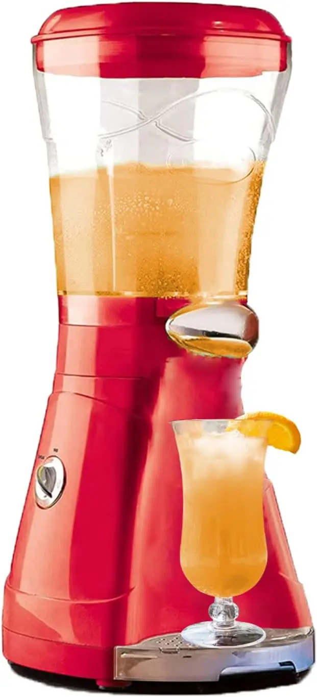 

Margarita Smoothie Shaved Ice Machine - for Slushies and Margaritas - with Easy-Flow Spout 64-Ounce (Red)