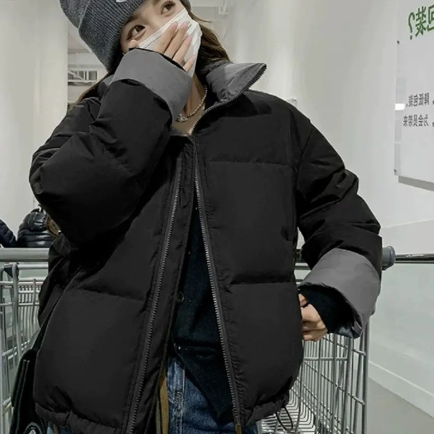 

Puffer Parkas Womens Ladies Coat Red Simple Full Zip Green Cotton Black Navy White Quilted Pure Regular Fur Collar Artificial GF