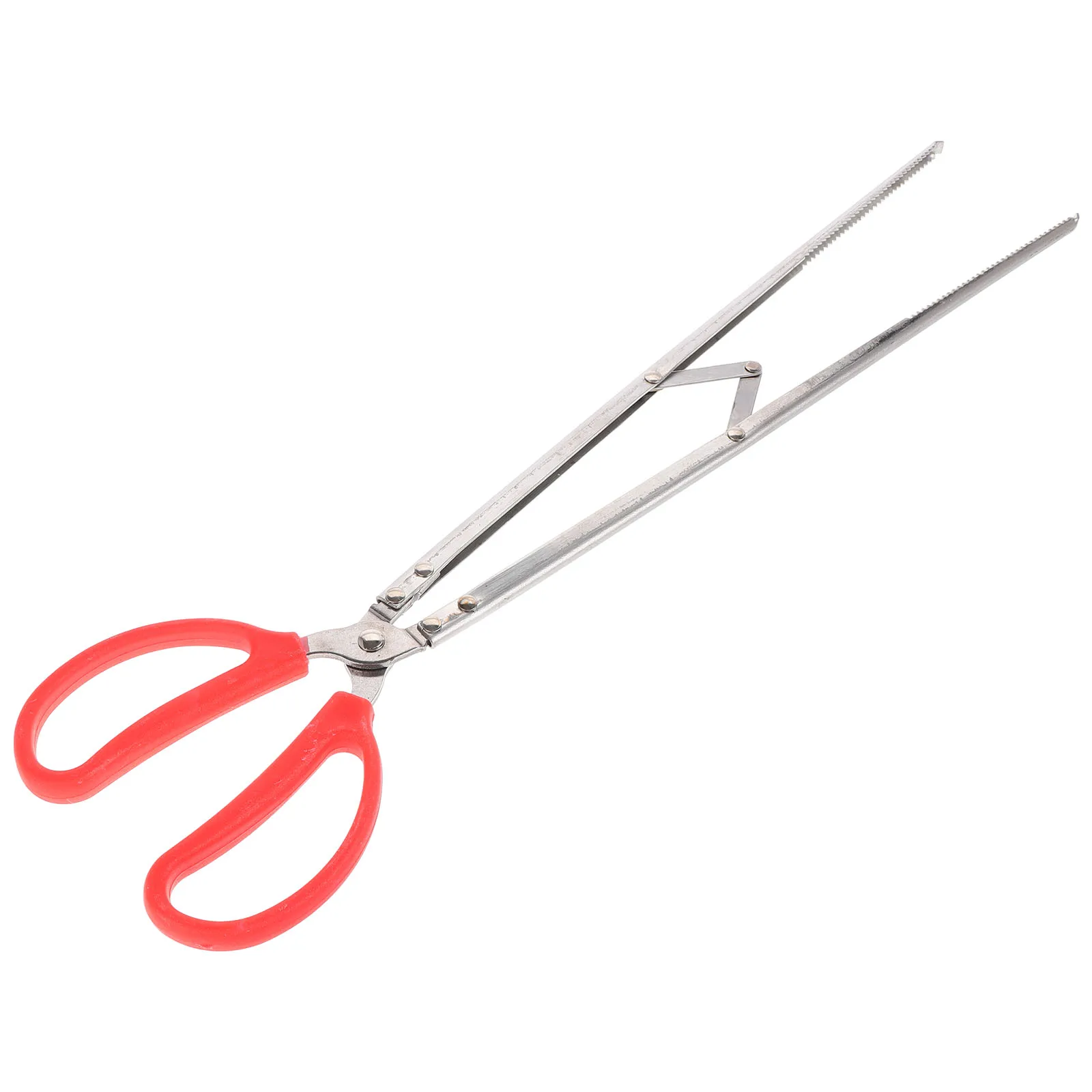 

Trash Tongs Stainless Steel Practical Fireplace Tool Campfire Accessories Charcoal Clamp Fire Pit Tong Tools Log Grabber