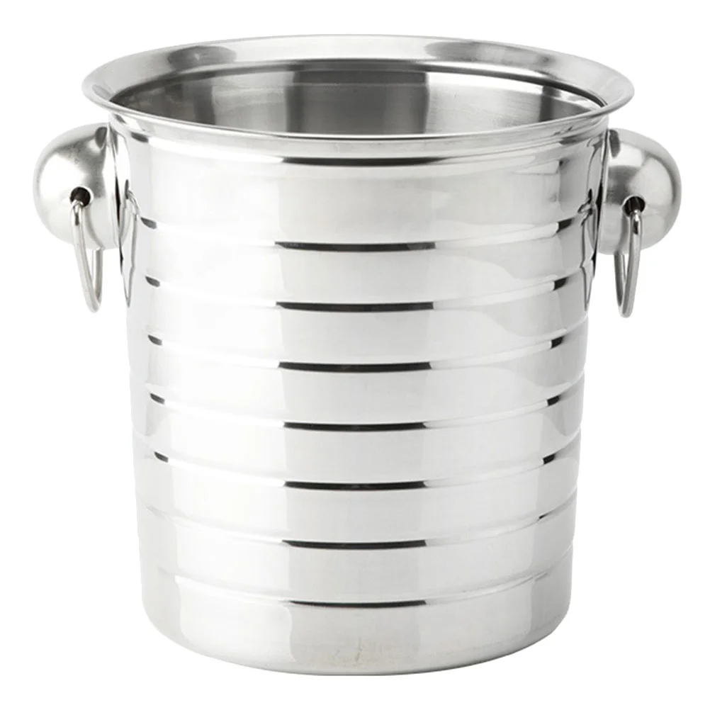 Stainless Steel Ice Bucket Bucket Fruit Juice Coolers for Bar Restaurant 3L