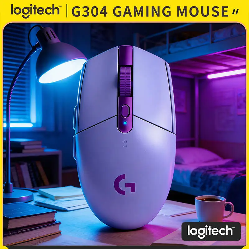 

Logitech G304 LIGHTSPEED Wireless Gaming Mouse 12000 DPI HERO Sensor 1ms Latency 250hr Battery Strong Signal Office Gamers