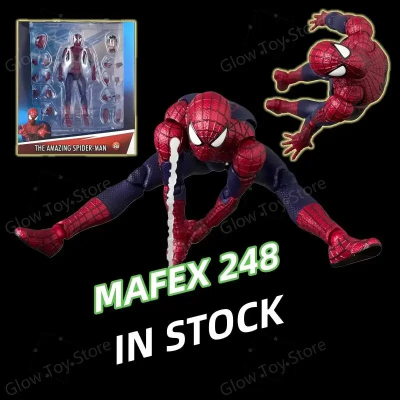 

Оригинальная новая фигурка Mafex 248 The Amazing Spider-Man 2 Эндрю Гарфилд, аниме-фигурка, модель Ko, детские игрушки, подарки на день рождения
