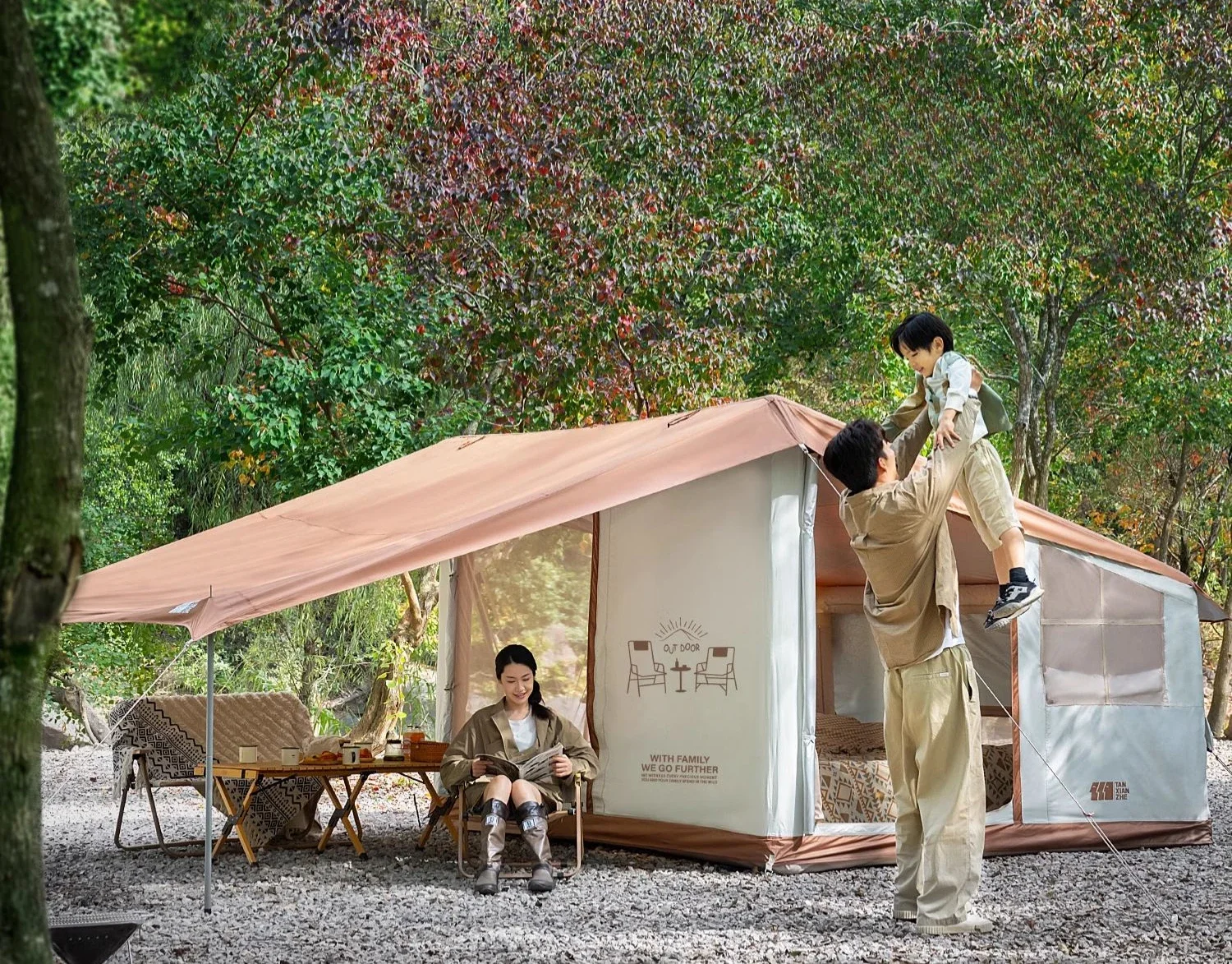 

#Explorers' inflatable tents, outdoor camping, camping overnight, warm and thickened in autumn and winter