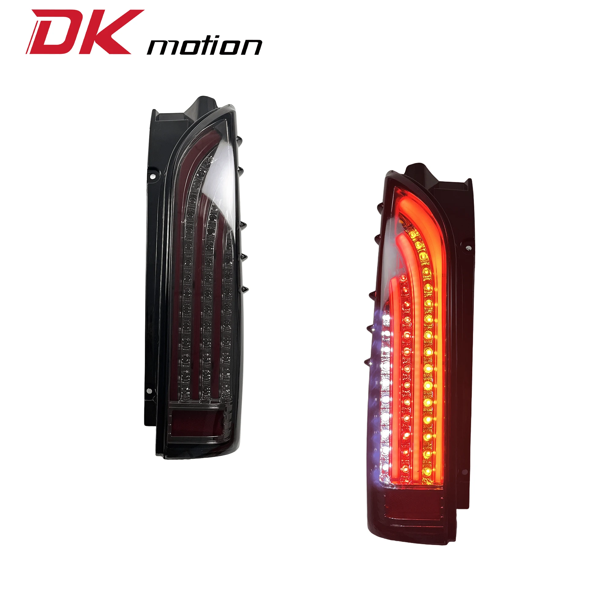 

DK Motion Factory Car LED Taillights For Toyota Hiace 200 2005-2018 Water Running Light 05-18 H200 H300