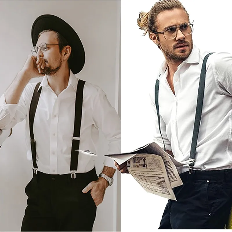 الحمالات للرجال السراويل الملابس الكبار الحمالات رجل قميص فستان المرأة حفل زفاف الصلبة الألوان دعوى تنورة مع الأشرطة الأقواس