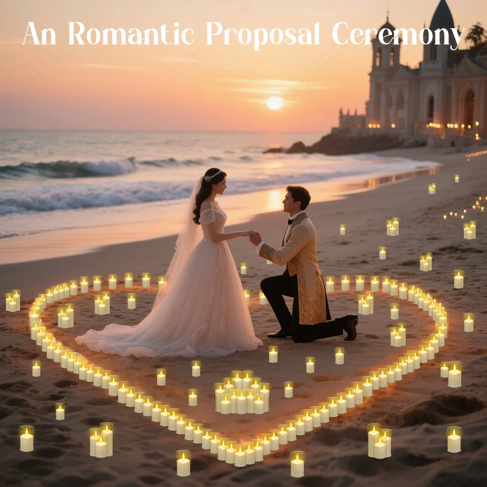 10-30Pcs LED Flameless Candles Wedding Acrylic Cup Candles Flickering Pillar Candles Wedding Concert Decor with Battery Powered