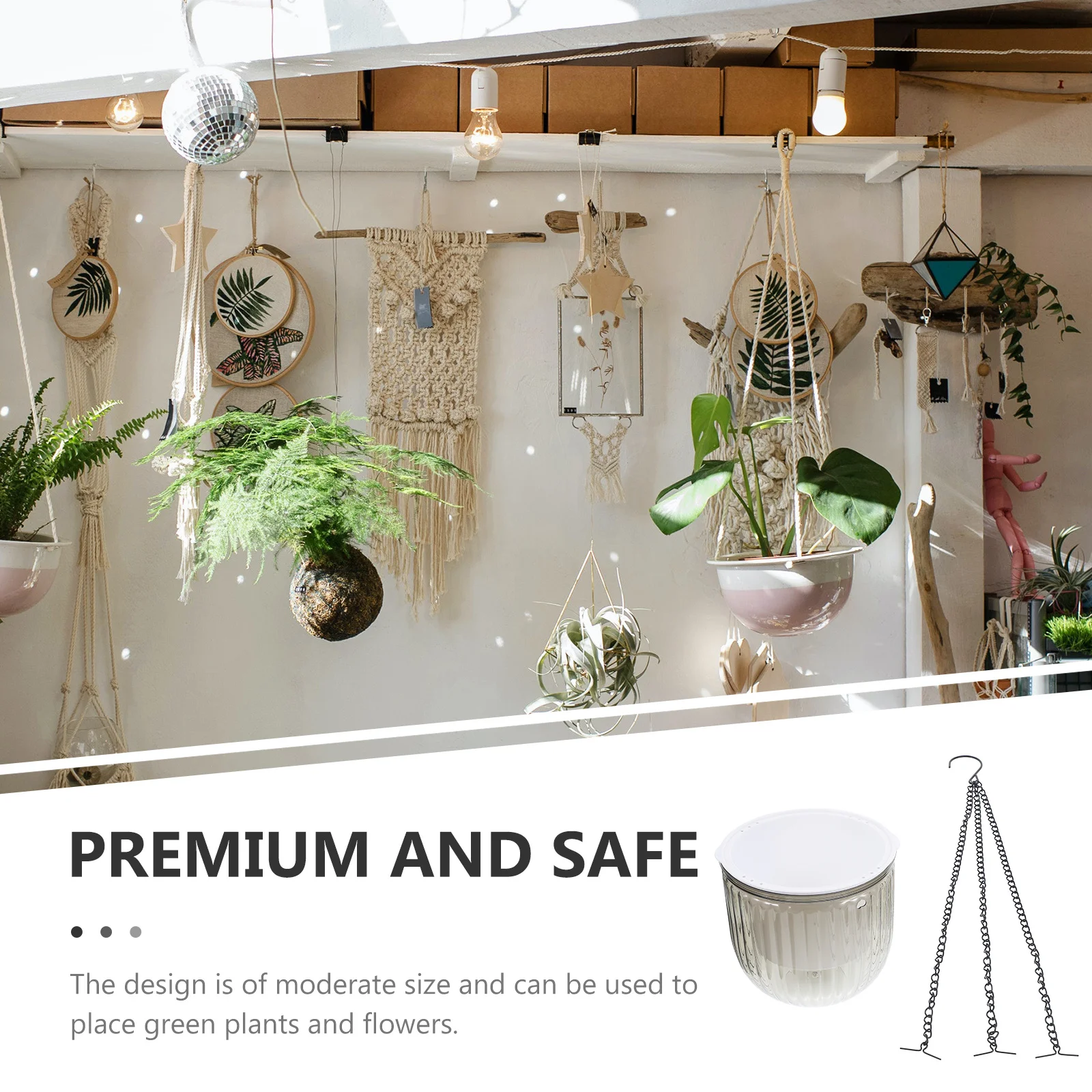 

Automatic Watering Planter Self-Absorbent Hanging Baskets Indoor Outdoor Garden Plant Pot Balcony Yard Flower Display