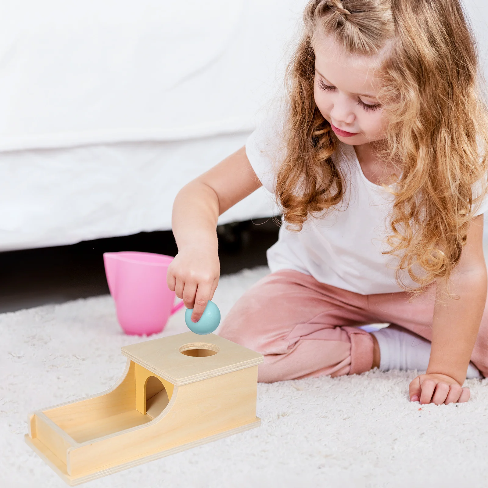 Boîte à monnaie Montessori en bois, apprentissage éducatif pour enfants, Cognition des couleurs, formation des motricité Fine, 1 pièce