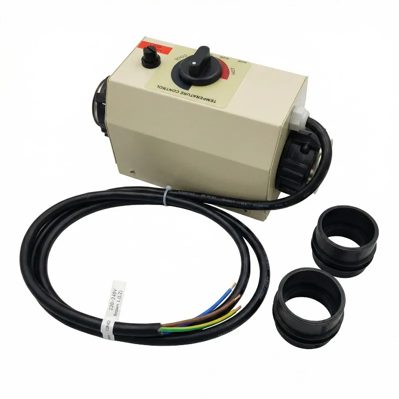 220V 3KW Electric Water Heater Thermostat for Swimming Pool Bathtub SPA Bath for Massage Hot Tub and Jacuzzi