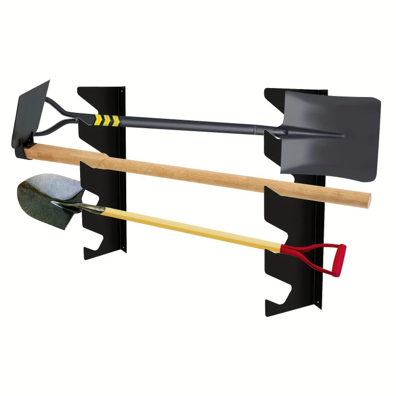 

Wall mounted tool organizer, garden yard tool storage bracket, garage storage rack suitable for shed garage