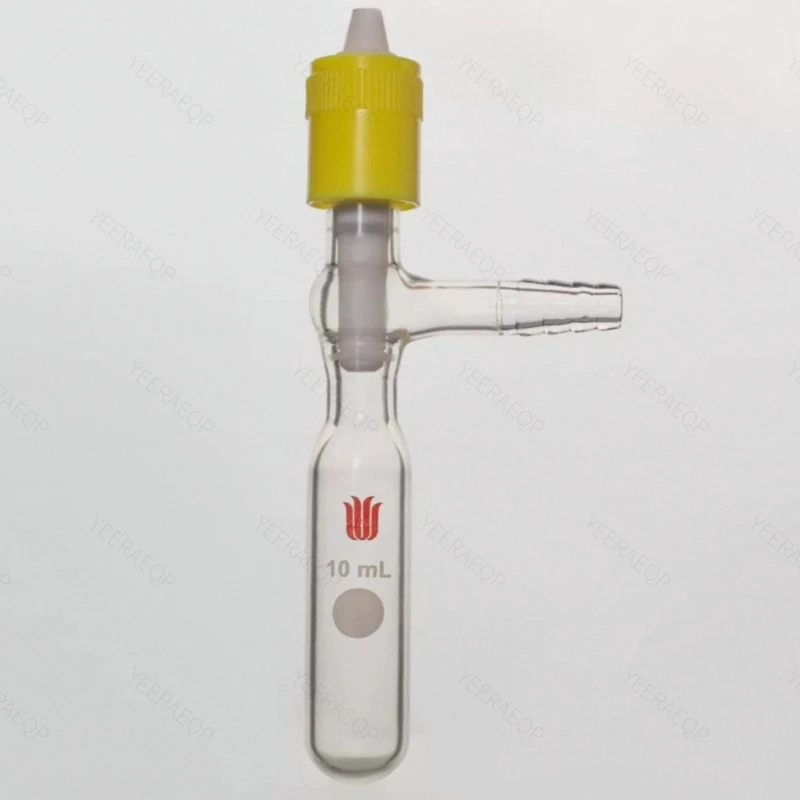 SYNTHWARE F58 Solvent storage bottle, Heavy wall, SCHLENK, New 8mm High Vacuum PTFE Valve, Borosilicate glass