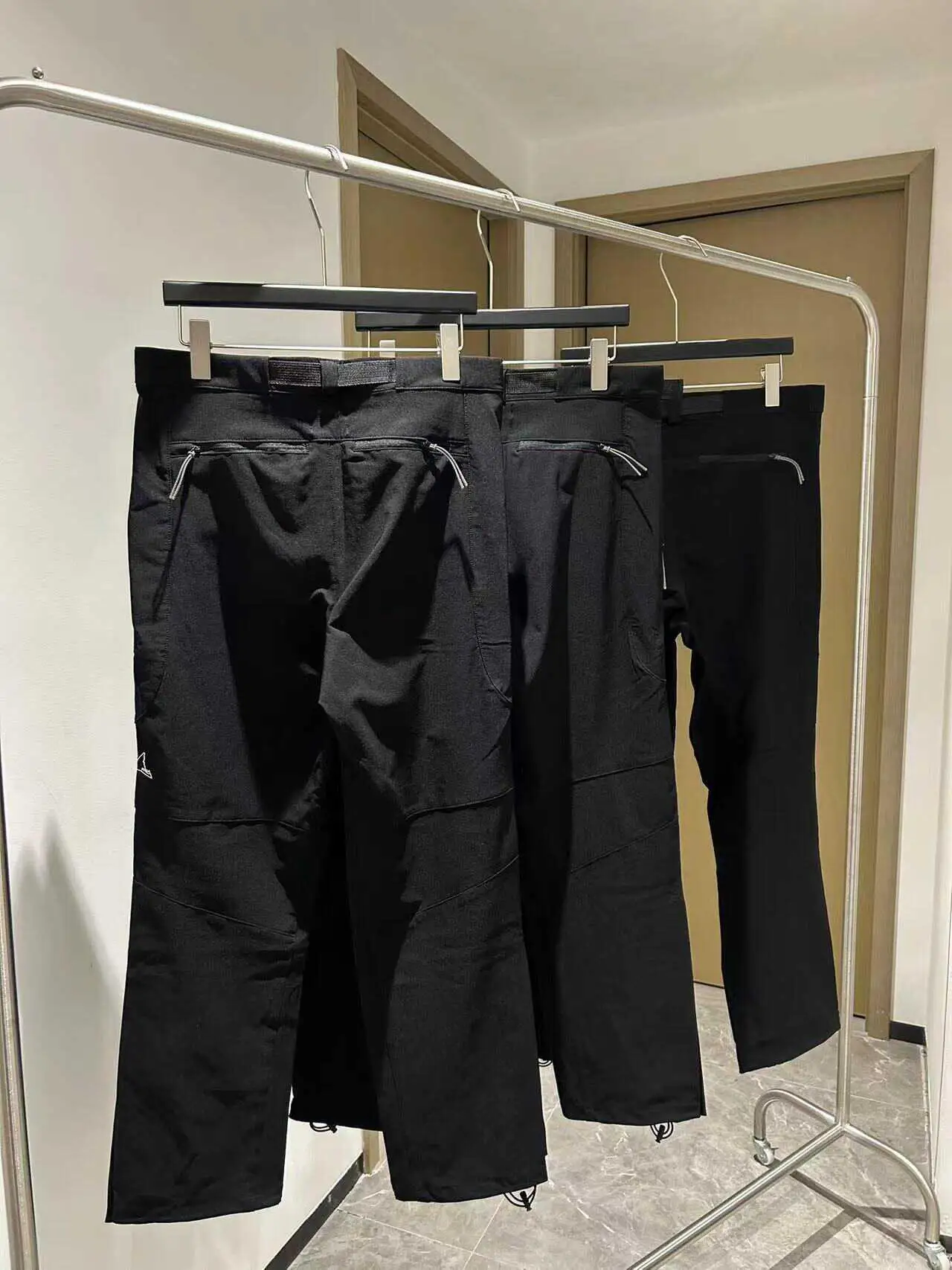 

Mens Outdoor Hiking Trousers Nylon Zipper Long Pants Wear Resistant Waterproof Tear Proof Youth Active Sle All Season Use