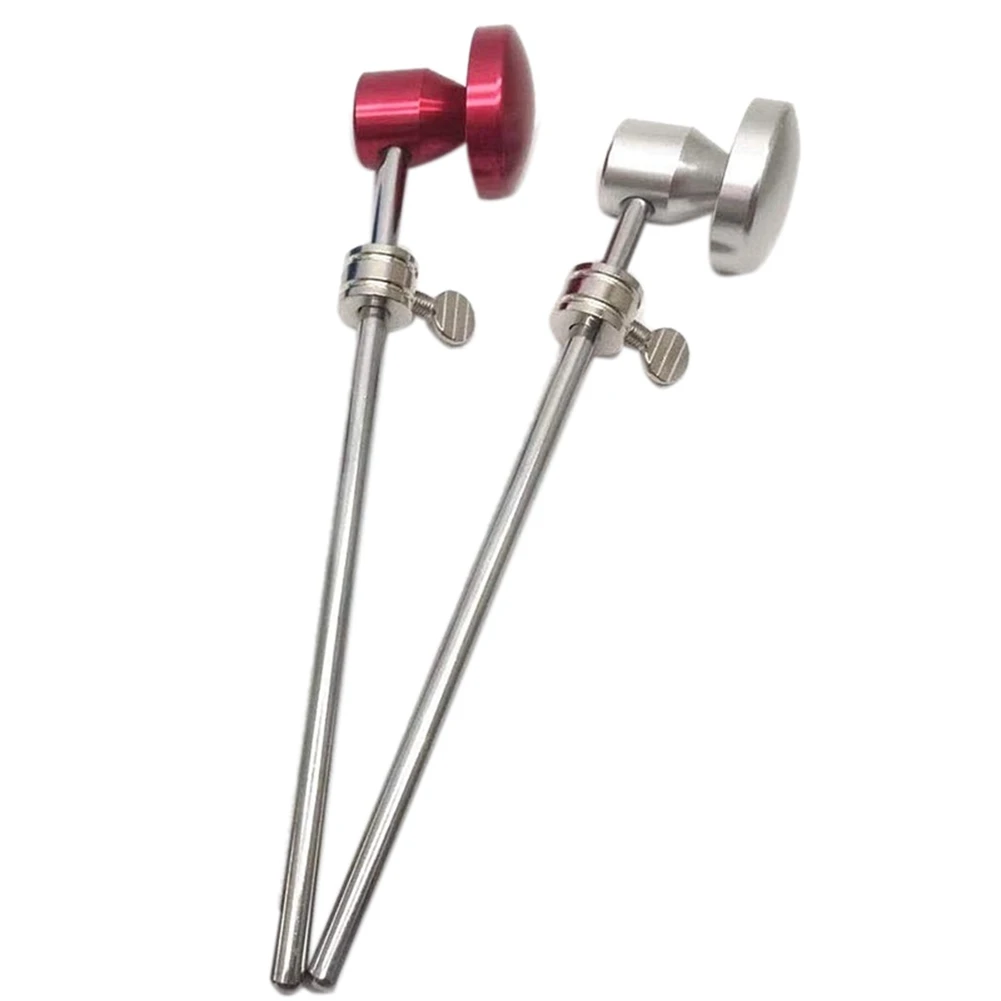 CGDS-2X Aluminum Alloy Bass Drum Pedal Beater Kick Drum Foot Pedal Beater Percussion Instrument Accessory,Red