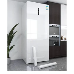 55cm widthGlossy Vinyl Wallpaper for Walls In Rolls Waterproof Wall Stickers Bathroom Table Kitchen Adhesive Sticker for Furnitu