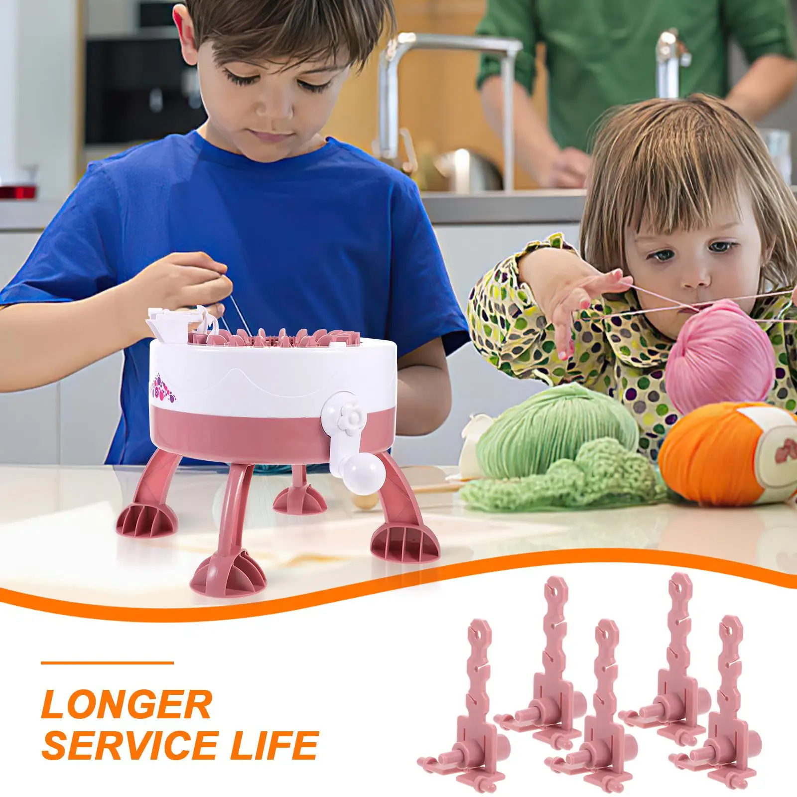 5 Pcs Knitting Machine Tensioners Plastic Yarn Supplies Replacement Parts Hand Operated Wool Accessories Sewing Kits