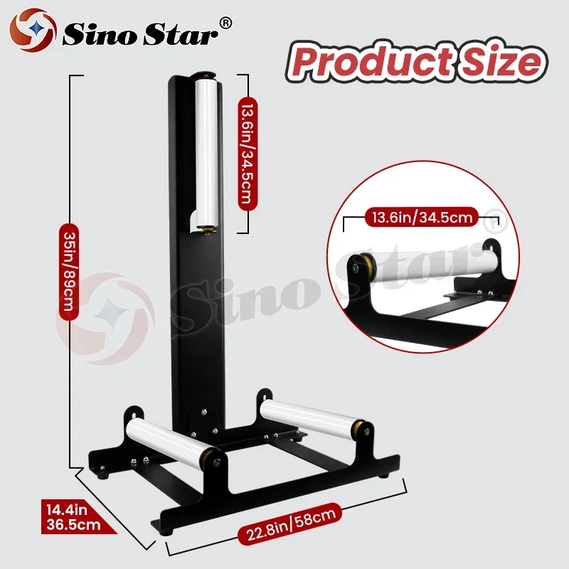 Black Car Detailing Tire Cleaner Stand for Wheel Coating, Polishing & Wheel Wash SP00343