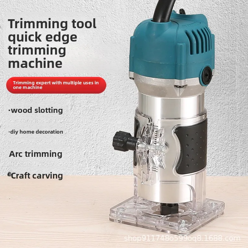 220V Electric Woodworking Trimming Machine 110V Slotting Machine Woodworking Engraving Machine Opening