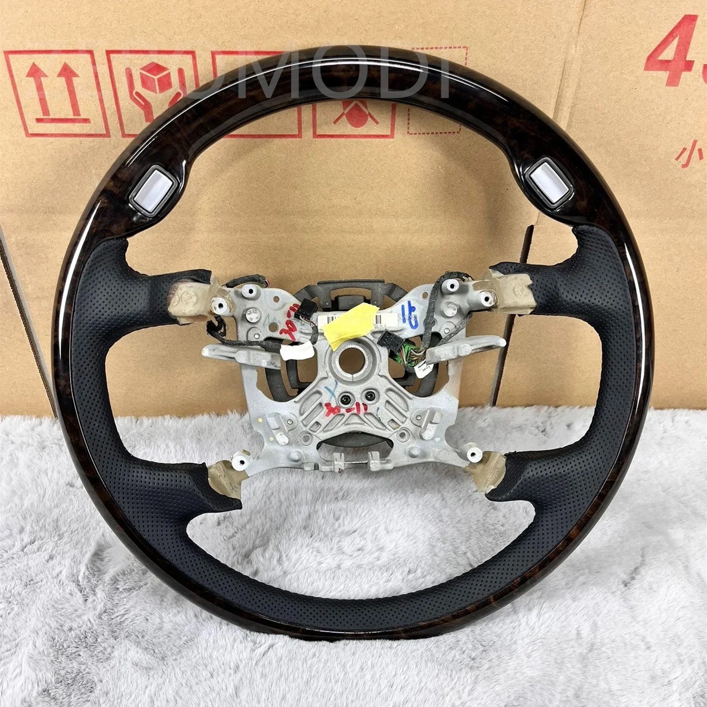 FOR BMW 745Li E66 E65 2002 2003 2004 2005 2006 2007 2008 Wood Steering Wheel