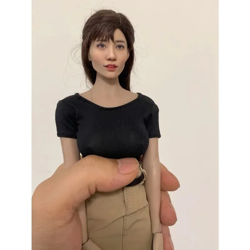 

Saika Kawakita 1/6 1/12 Scale Japan Beautiful Woman Doll Head Sculpt Model Fit 12/6in Female Soldier Tbl Toys Decoration