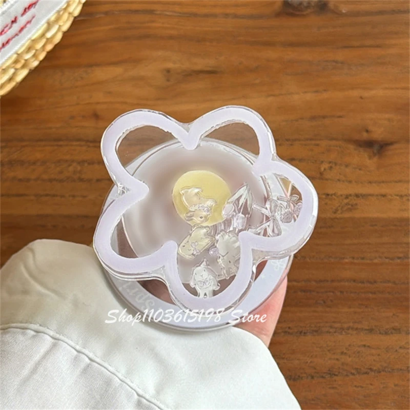 

Korean Cute Flower Shake Magnetic Holder Phone Griptok Grip Tok Phone Stand Support For iPhone For Magsafe Accessories Smart Tok