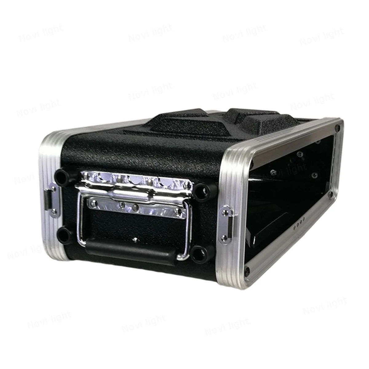 Portable ABS Cabinet with Main Body Depth 310mm, Aviation Box Chassis Rack Shockproof Case for 19 inch Receiver