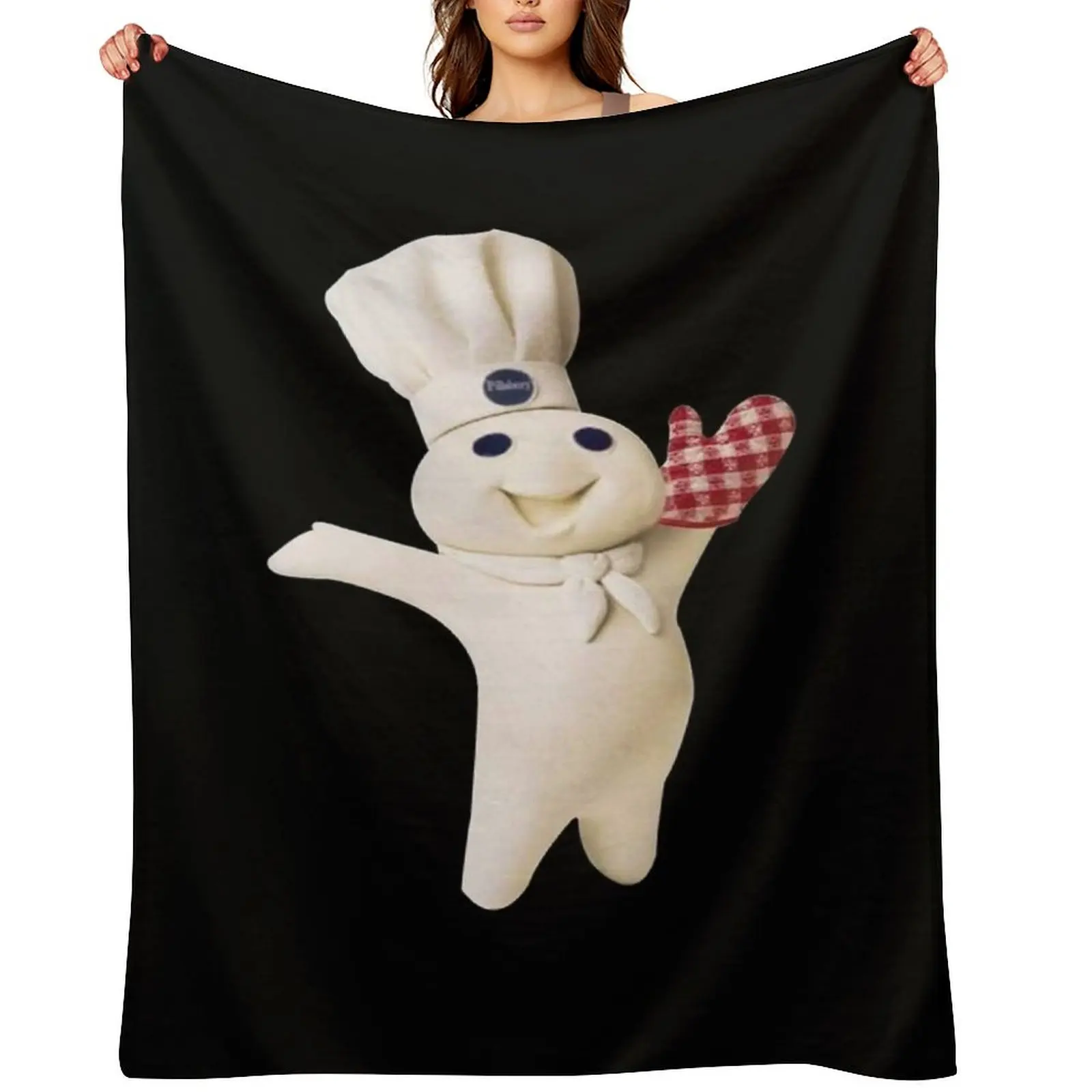 

Pillsbury Doughboy Throw Blanket blankets ands Decorative Sofa Soft Plush Plaid for babies Blankets