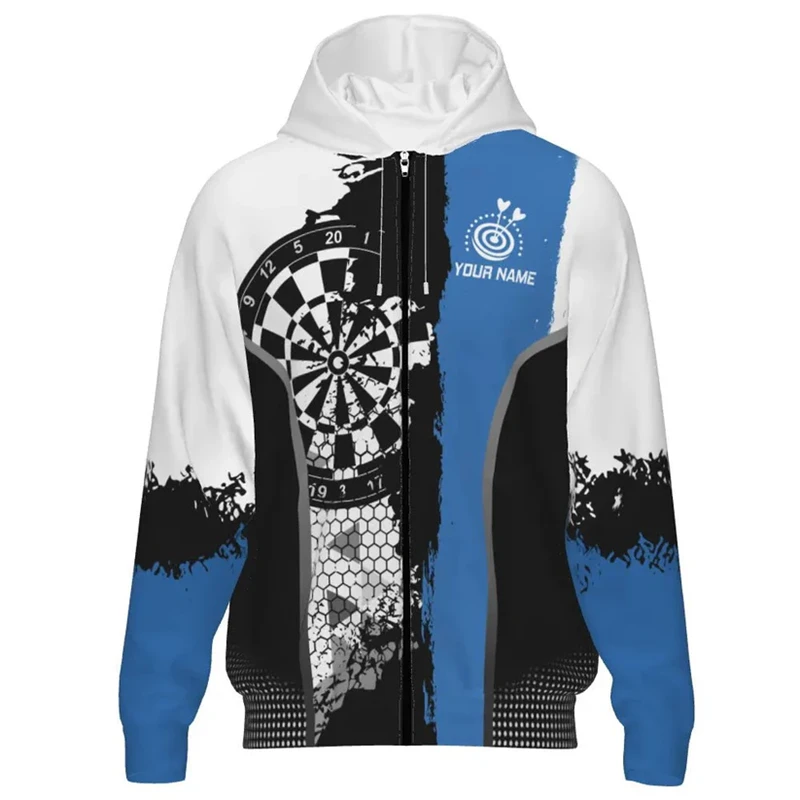 موضة السهام الرسم زمم هوديي الاتجاه الخريف الشتاء طويلة الأكمام ثلاثية الأبعاد مطبوعة الرياضة سستة هوديس البلوفرات المتضخم عادية #5